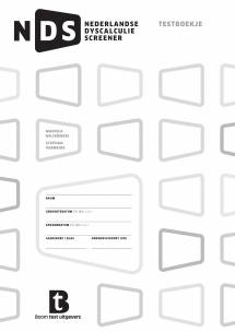 Nederlandse Dyscalculie Screener | Testboekjes en credits om te normeren