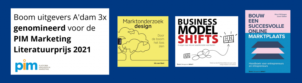 Genomineerden PIM Marketing Literatuur Prijs 2021 bekend