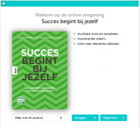 Succes begint bij jezelf eerste druk, boek inclusief licentie aanvullende website