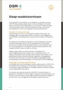 Slaap-waakstoornissen in de DSM-5